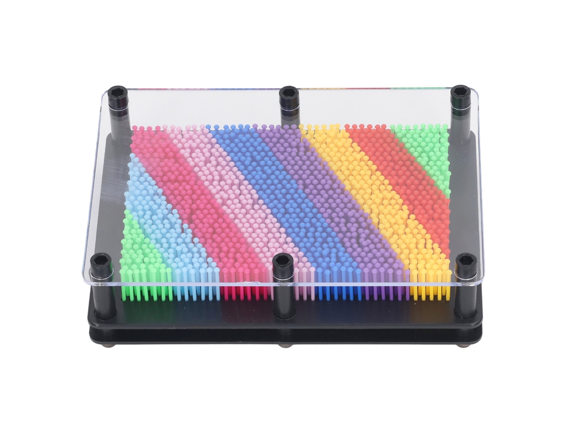 Tablero De Arte 3d Con Alfileres, Juguete Sensorial Clásico Para Niños, Regalo De Cumpleaños, Base Negra Mediana