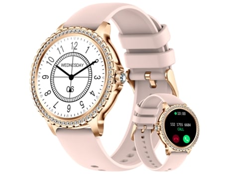 Smartwatch CHRONUS Smartwatch Mujer con Bluetooth Llamada 1.32 '' Smart Smartwatch Sports SpO2 Reproductor de música para Android iOS POSE