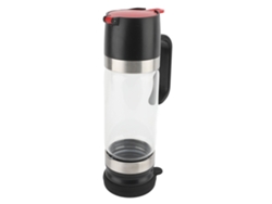 Dispensador De Miel De Vidrio Transparente De 350 Ml Con Asa Antigoteo Para Cafeterías, Restaurantes Y Uso Doméstico - Negro
