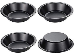 Juego de 4 mini moldes para quiche de 12 cm de diámetro y antiadherente, forma Chaberlu
