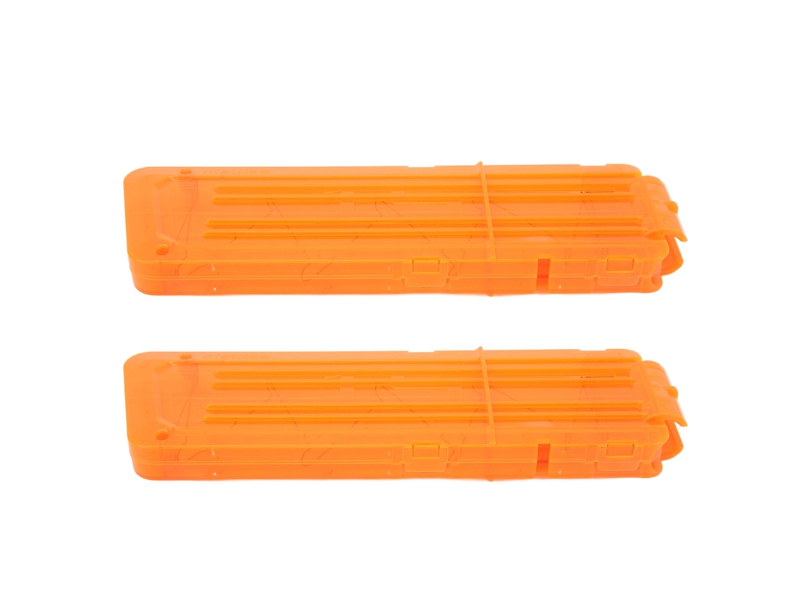 2 Pcs Clip De Revistas Suaves 15dardos Para Juguetes De Tiro Suave Accesorios De Juguetes Plásticos Naranja