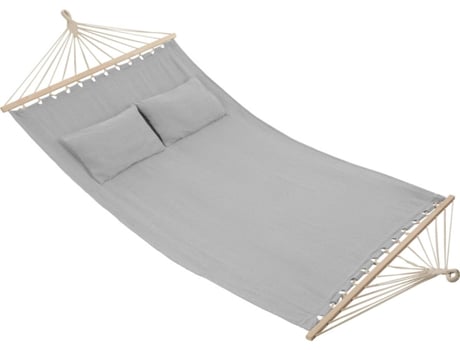Hamaca TECTAKE Edén (Gris Claro - Poliéster y Algodón - 325x150x2.5 cm)