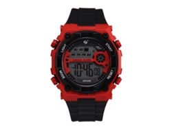 Reloj Casual De Moda Para Hombres Estudiantes Con Correa De Silicona Impermeable Rojo