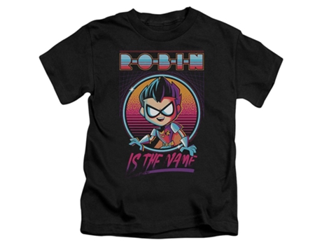 Camiseta ROCKINSTONE Youth Robin Is The Name Teen Titans Go (M)
