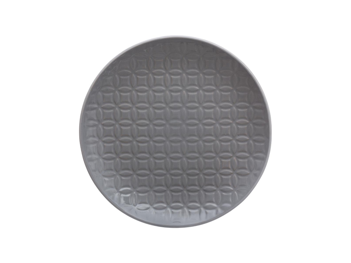 Plato de postre Croisillon D21cm gris - SG SECRET DE GOURMET