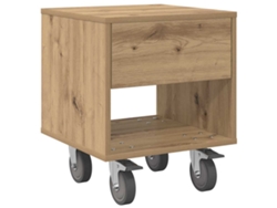 Maison Exclusive - Mesita De Noche Roble Artesanal 40,5 X 40 X 48 Cm