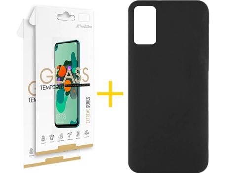 Kit Funda + 2 Protectores de Pantalla Samsung Galaxy A71 4G SKYHE Silicona Líquida (Negro)