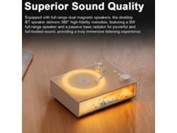 Altavoz Bluetooth con luz nocturna y aceite esencial de 10 ml.