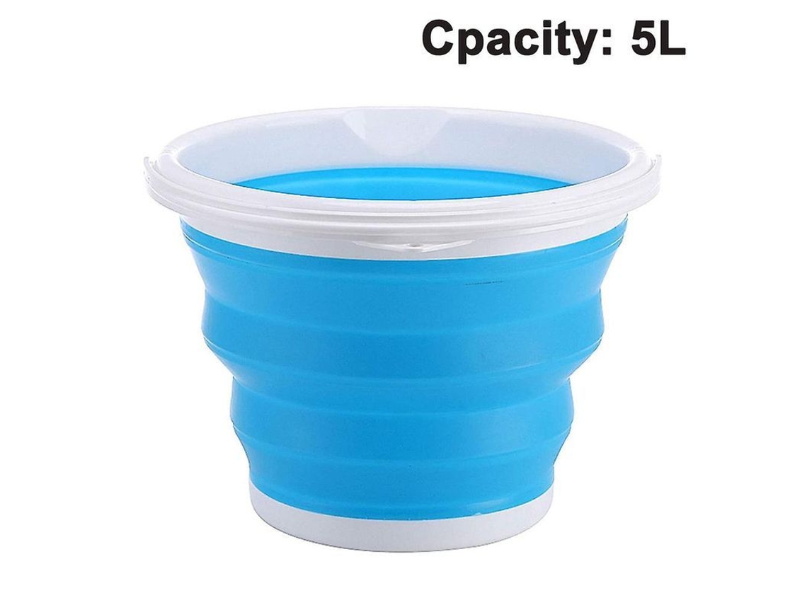 Cubo De Limpieza De Plástico Plegable De 5/10 L. Material Seguro, Libre De Bpa.