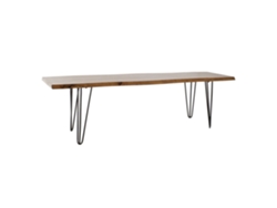 Descalzadora Acacia Metal Natural 160x40x46cm