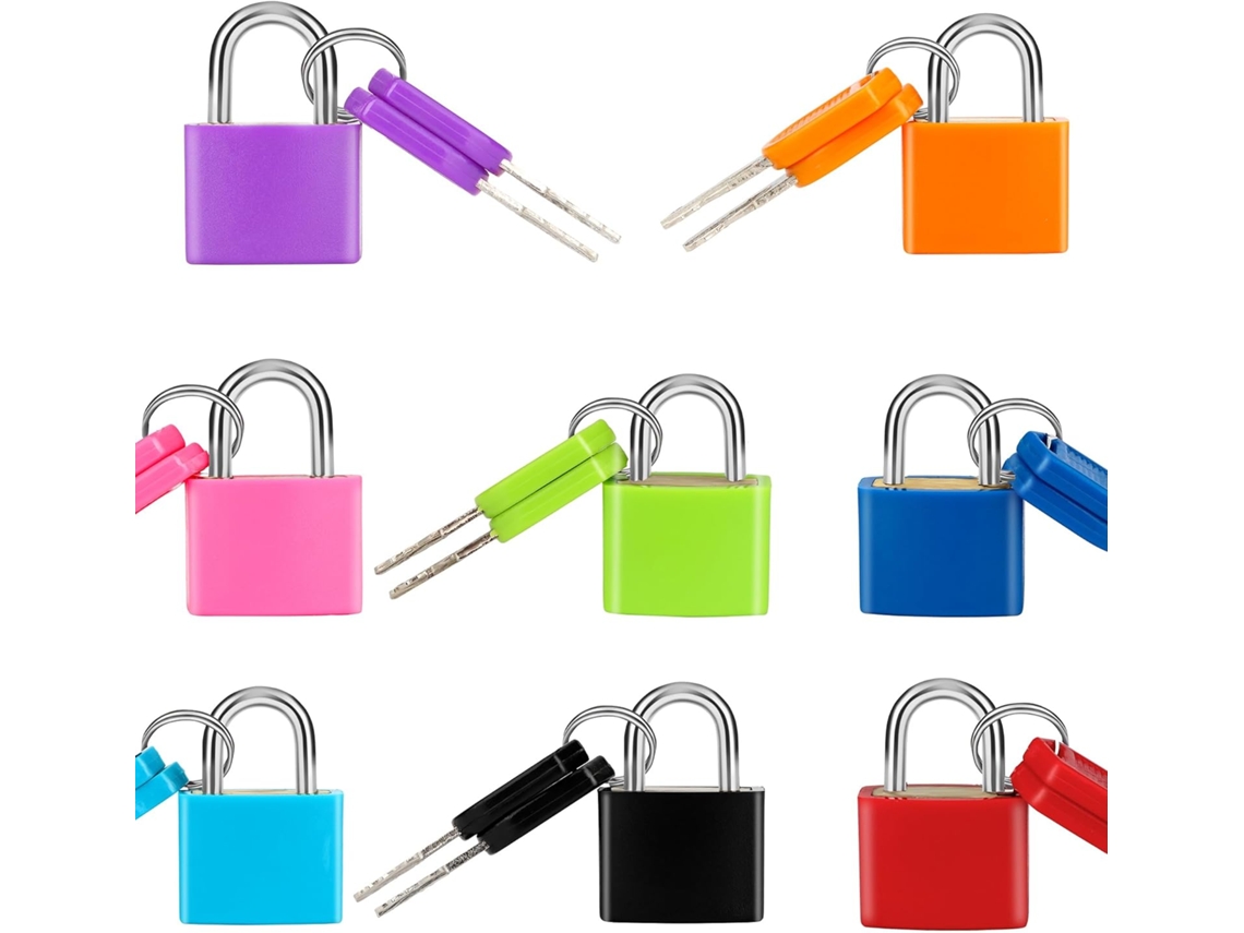 Cerradura de combinación para equipaje, 8 candados antirrobo con núcleo de cobre, adecuada para mochilas, maletas, armarios, etc.