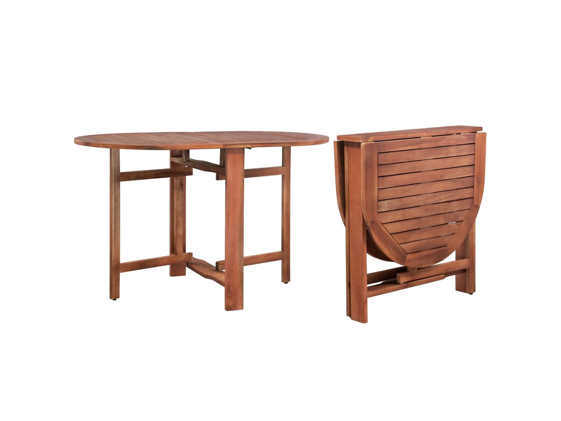 Mesa Jardin VIDAXL Marrón Madera (332.5x252.5x80 cm)