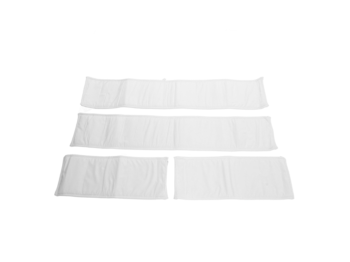 Barandilla De Seguridad Para Cuna De Bebé, Resistente A Golpes, Color Blanco.