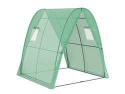 Invernadero Con Puerta Enrollable, 2 Ventanas, Tamaño De Invierno 180x180x200cm