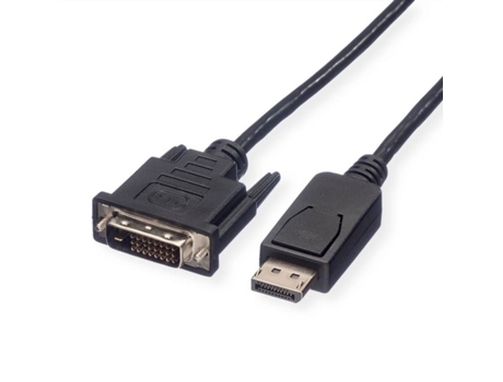 Cable ROLINE (DisplayPort, DVI y LSOH - 5m - Negro)