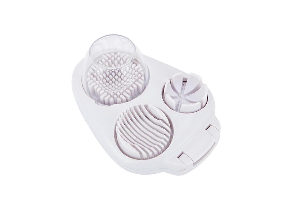 Cortador de huevos triple para huevos cocidos, cortador de acero inoxidable resistente para preparar verduras, frutas y ensaladas.