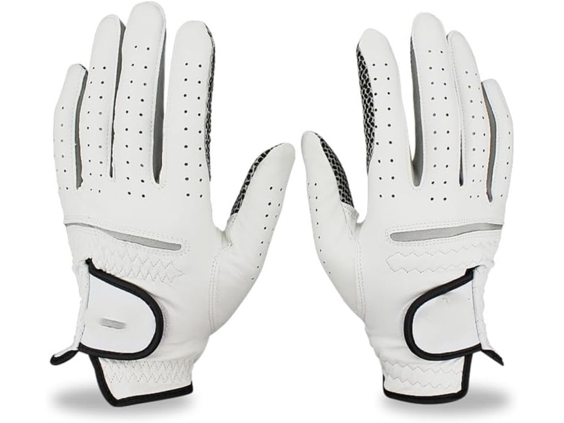 Guantes de golf, 1 par de guantes de golf para hombre, para mano izquierda/derecha, microfibra suave, transpirable, C