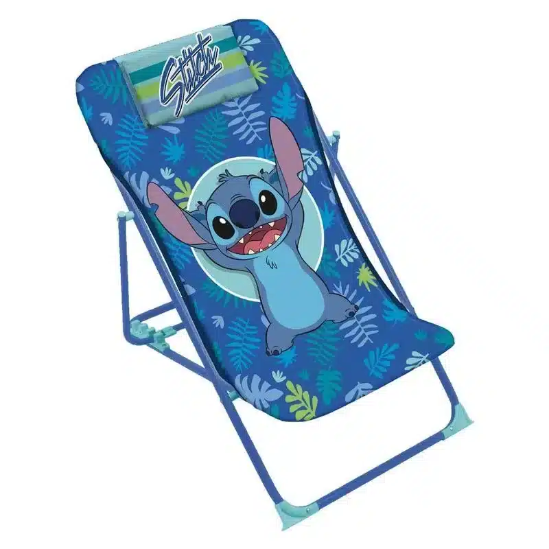 Tumbona Plegable Infantil Stitch Azul Arditex Wd16136
