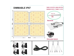 Lámpara LED de cultivo de espectro completo cuántico similar al sol, para fábricas de plantas e invernaderos, 4000 WSC