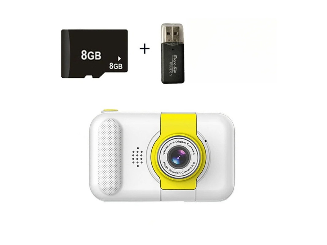 Máquina de fotografía infantil HD 4000W Pixel 24 polos IPS Tela con lente abatible 8G Blanco Bestvite