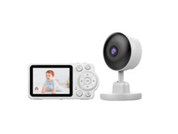 Cámara De Visión Nocturna Infrarroja Con Monitor De Bebé Remoto Inalámbrico Wifi 360° Cuich