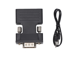 Adaptador Conversor Hdmi Para Vga 1080p Plug And Play Com Áudio Para Laptop Pc