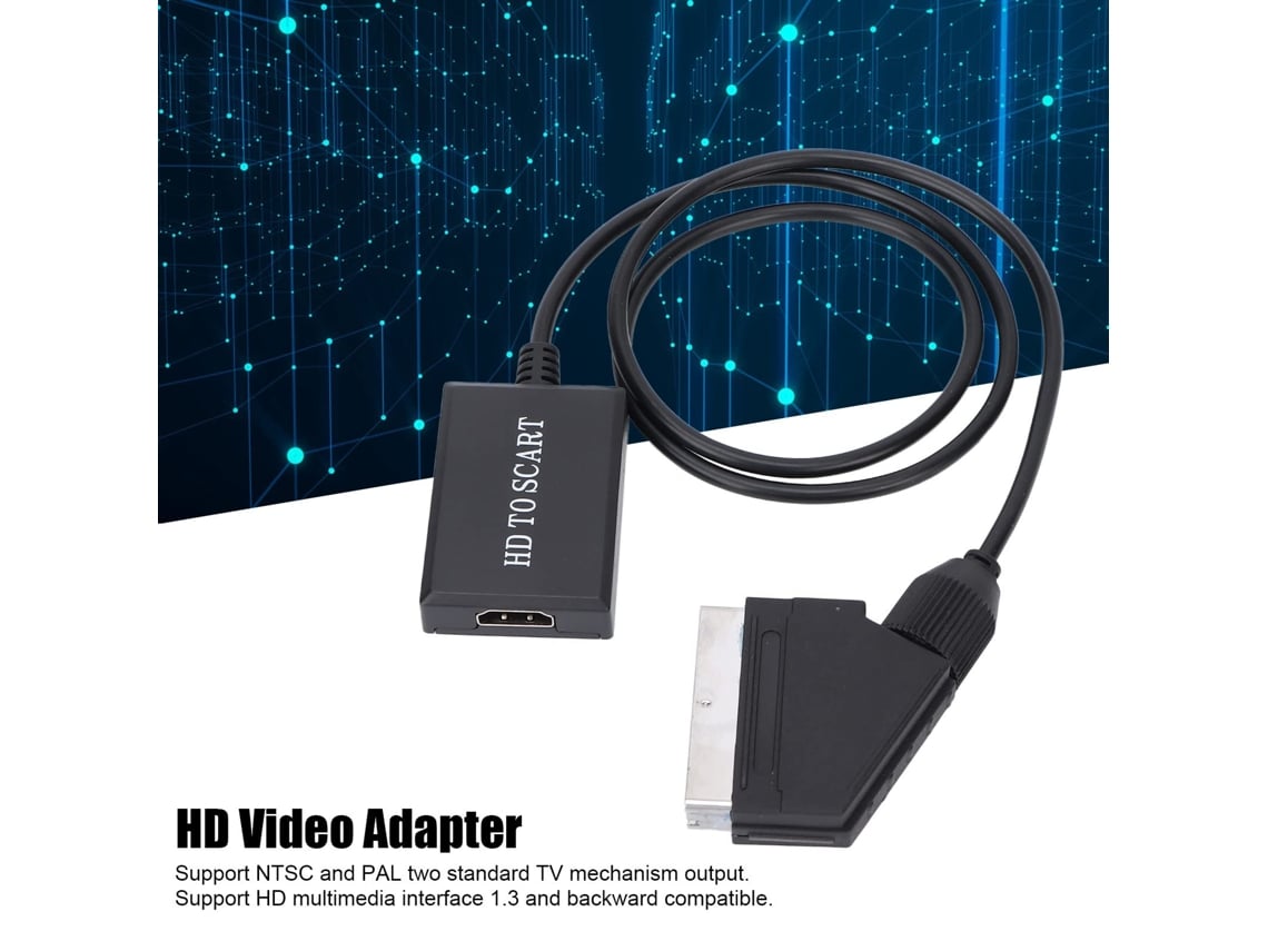 Convertidor Scart a HDMI, convertidor de audio de vídeo Scart a
