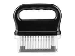 Ablandador De Carne Con 48 Agujas, Plástico Abs Negro, Mango Ergonómico, Utensilio De Cocina.