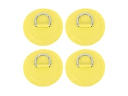 2026rebe-parche Anillo D Redondo Ligero De Pvc Para Barco Hinchable Tabla De Surf Paddleboard 4 Piezas Amarillo