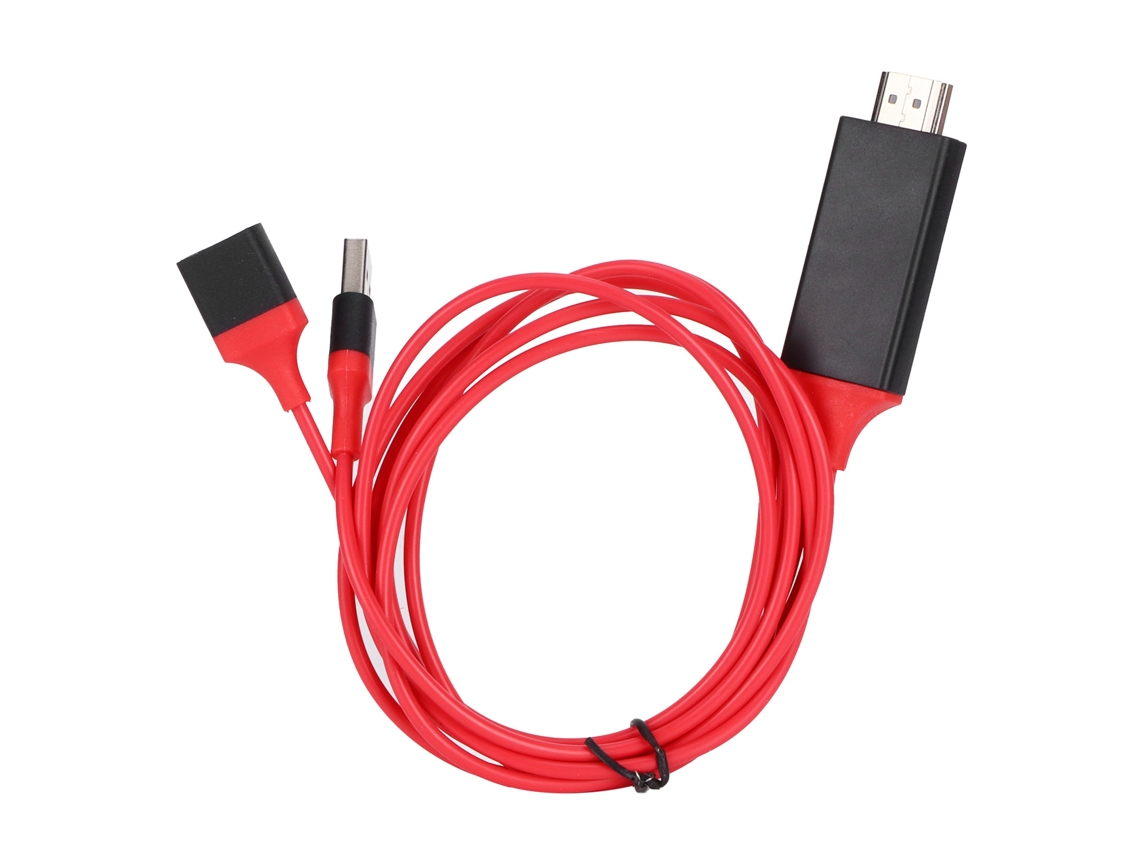 Cable Adaptador Hdmi 1080p Para Teléfonos Móviles Y Tabletas, Conector Hd Para Tv, 2 M