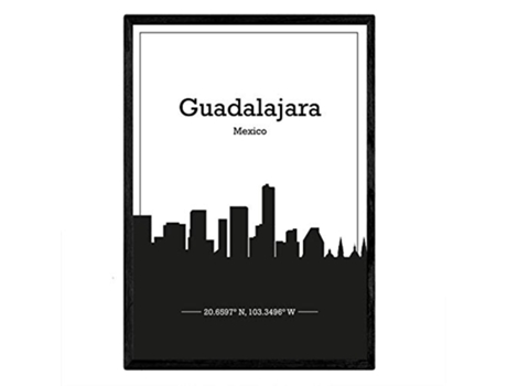 Poster NACNIC Mapa de Guadalajar Mexico (A3)