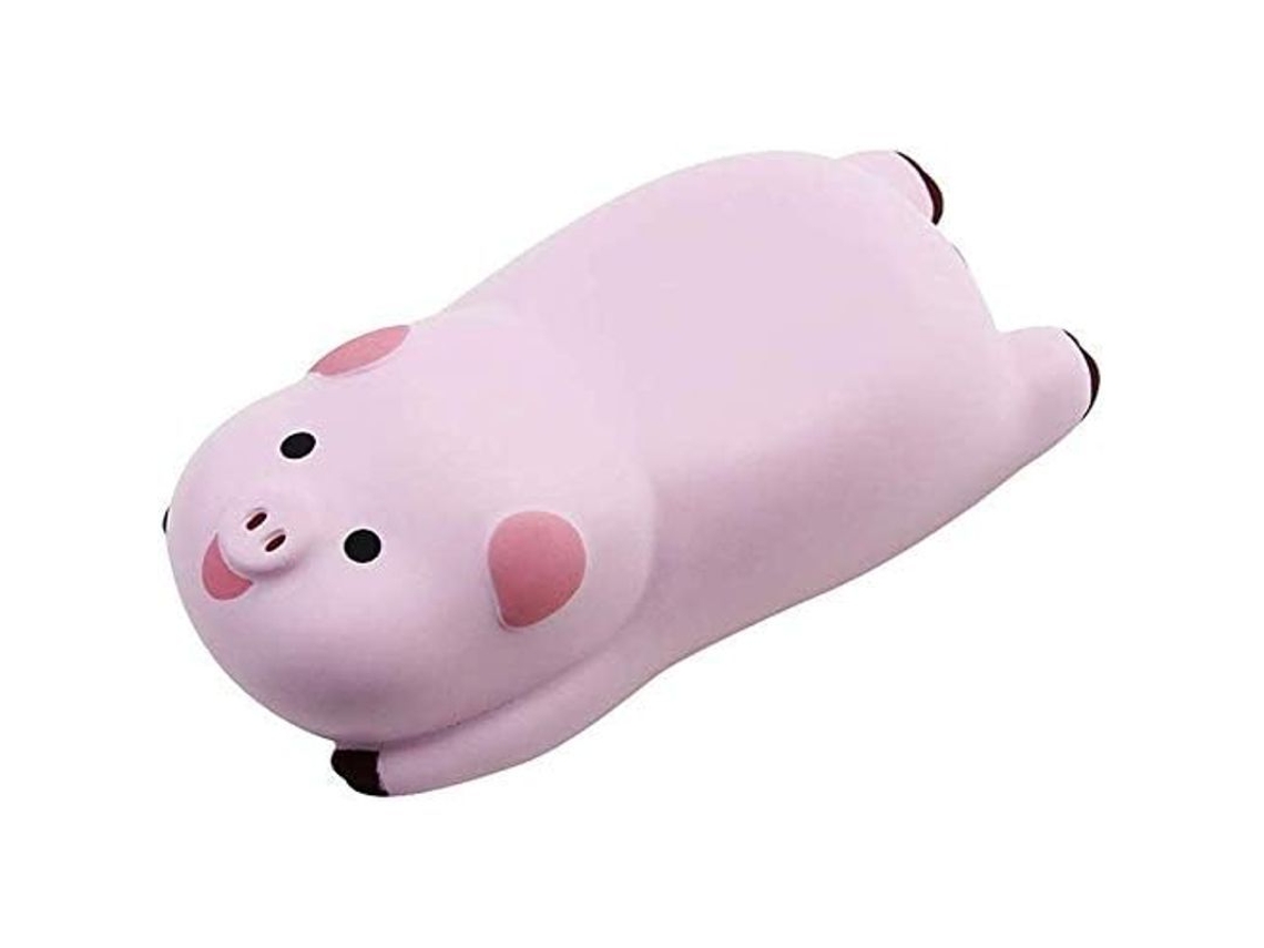 Alfombrilla De Ratón Con Reposamuñecas, Diseño Ergonómico De Minicerdito De Dibujos Animados (rosa)