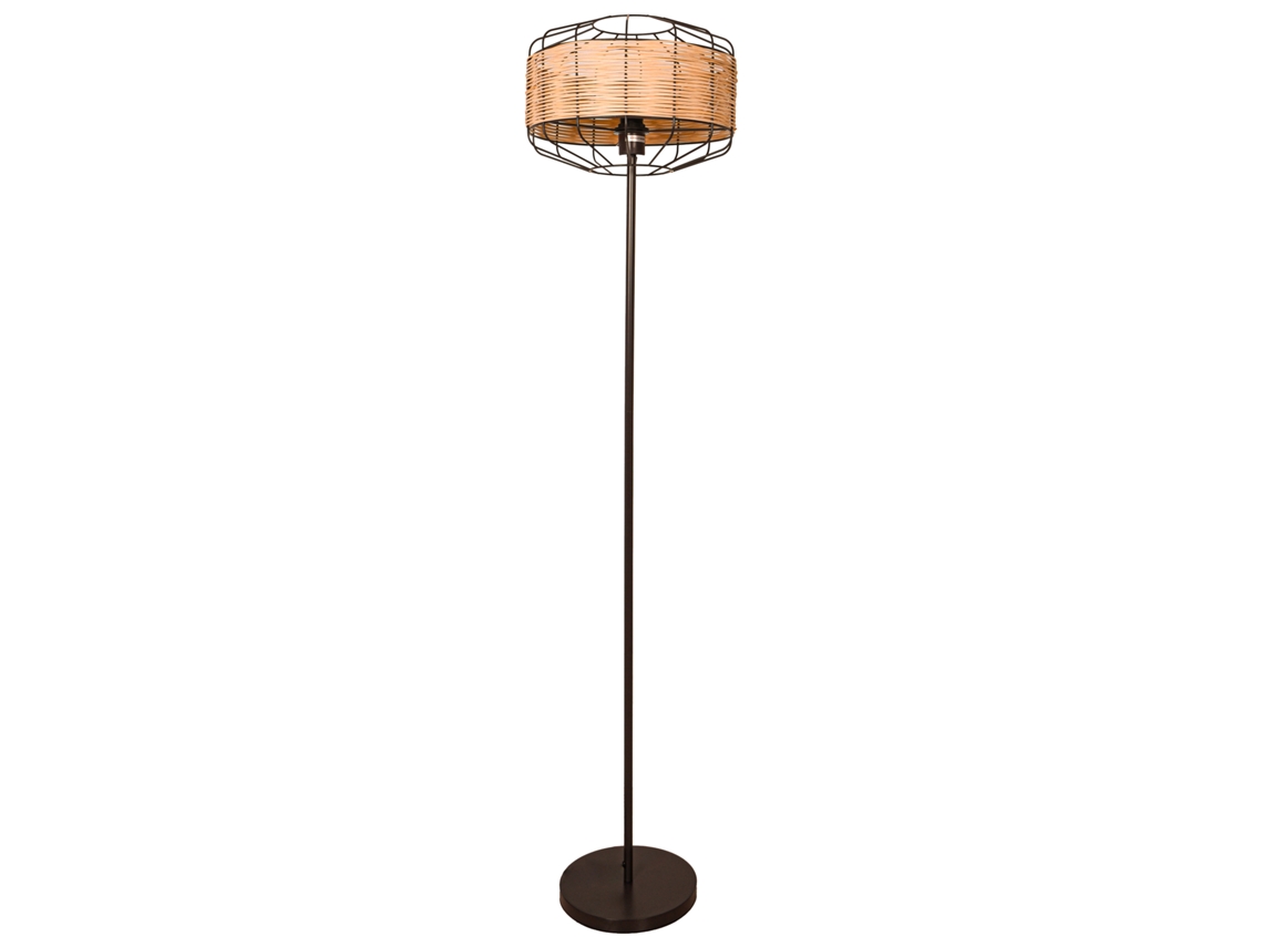 Lámpara de Pie Solange D.35Xalt.156Cm 1Xe27 en Mimbre FERRIMEX