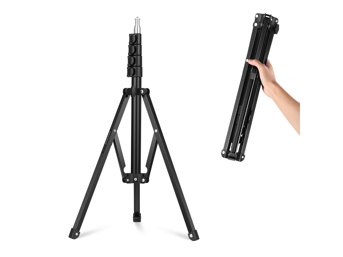 Soporte de luz portátil Neewer de 71/180 cm para anillo de luz y reflector, para transmisión en vivo, vlogs y grabación de video.