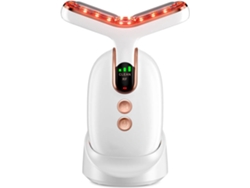 Dispositivo de belleza para cara y cuello, masajeador facial multifuncional, masajeador facial recargable para uso en casa, con tres modos y tres CHRONUS