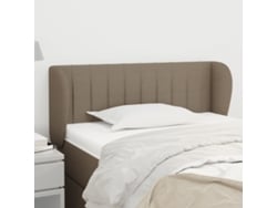Cabecero De Tela Gris Taupe 103x23x78/88 Cm