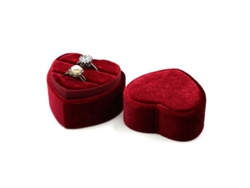 2026-caja De Anillos De Forma De Corazón Para Boda Y Ceremonias Importantes, Caja De Joyería Retro