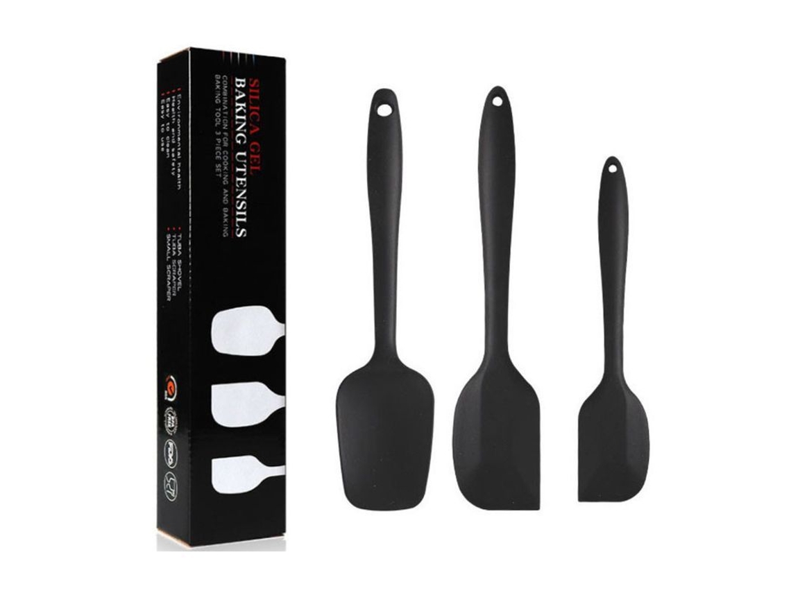 2026-39732-set De 3 Espátulas De Silicona Resistente Al Calor Inodoro Antiadherente Para Cocina Y Repostería