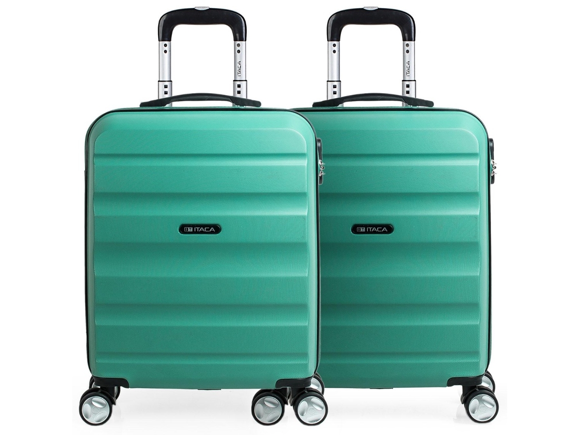Conjunto de 2 Maletas de Cabina ITACA T71650P ABS Azul (55x40x20cm - 40L)