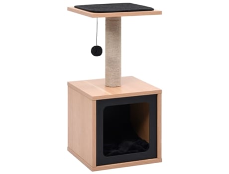vidaXL Rascador para gatos con alfombra rascadora de sisal 62 cm