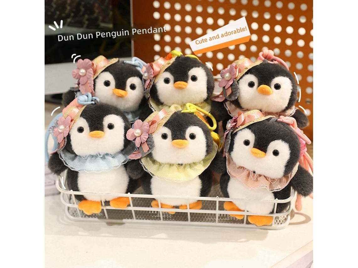 Llavero Colgante Pingüino Dun Dun Peluche Rosa CHABERLU