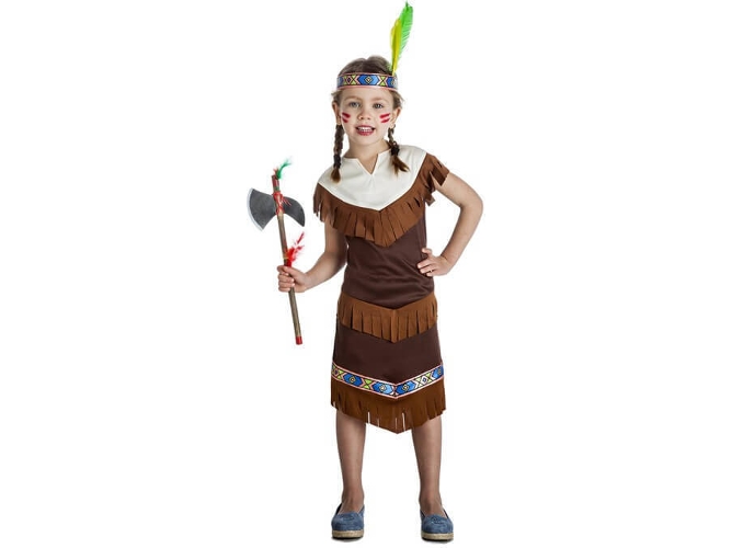 Disfraz de Niña DISFRAZZES India Apache (Talla: 10 a 12 años)