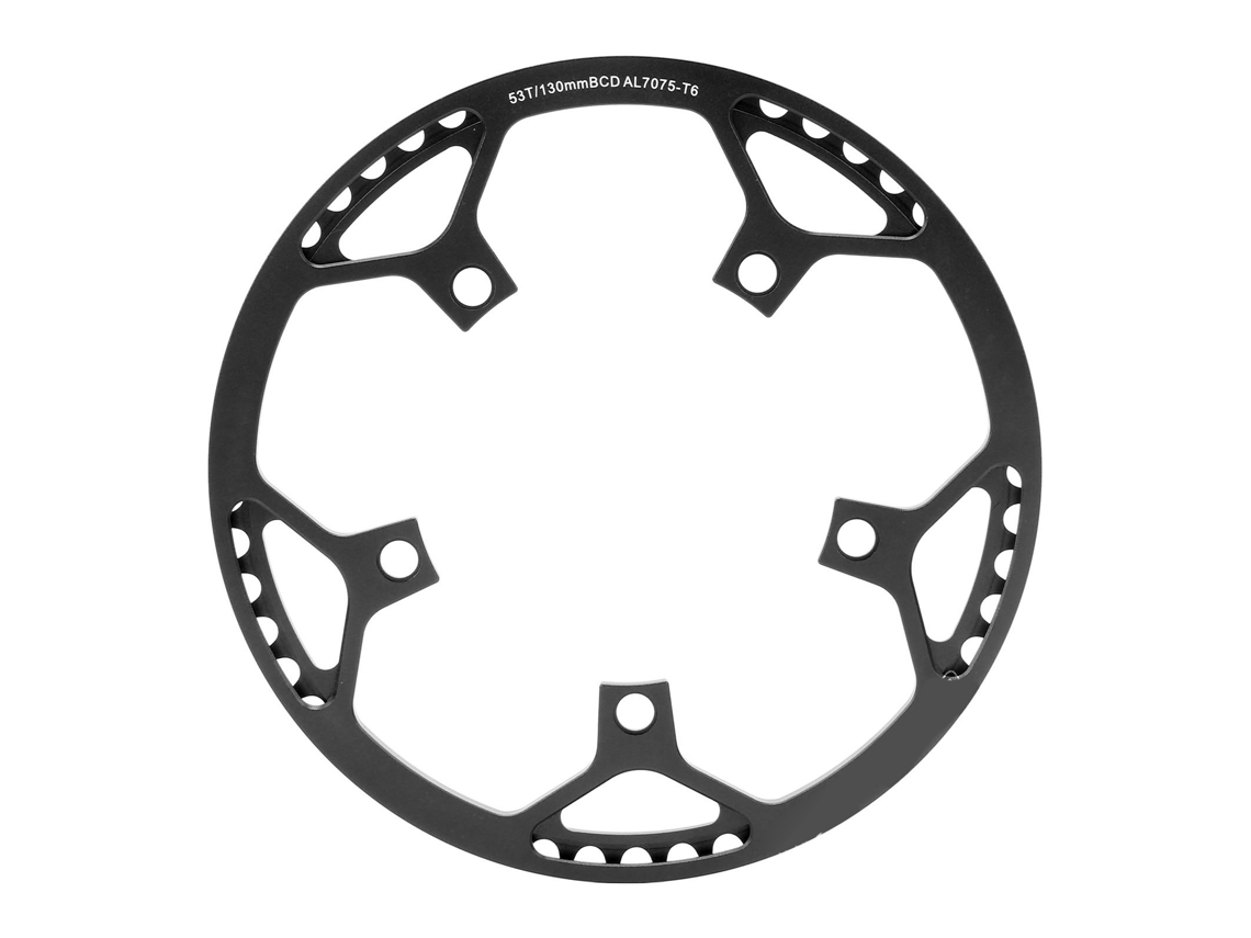 Pasta Protectora Resistente Al Desgaste Para Engranajes De Bicicleta, Aleación De Aluminio, Cnc, 53d, Redonda, Negra