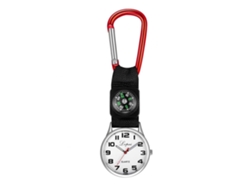 Reloj Deportivo Multifunción Con Brújula Y Mosquetón Para Camping Y Escalada (rojo)