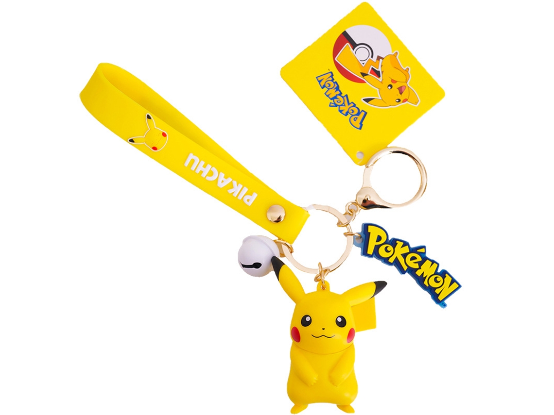 Lindo Llavero De Plástico Amarillo Estilo Kawaii Con Diseño De Anime, Colgante Decorativo Para Mochila O Coche.