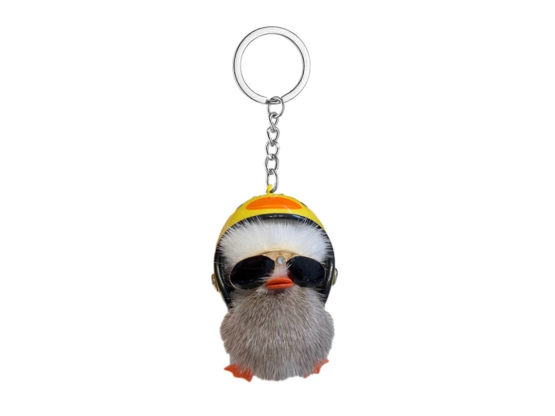 Chaveiro Portátil De Pelúcia Macia Em Formato De Pato, Anti-perda, Para Chaves, Celular, Corrente, Gancho Para Bolsas, Mochilas E Malas.