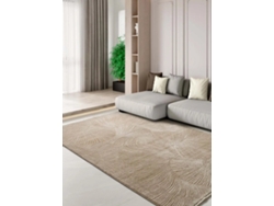 Alfombra Interior Geométrico Con Flecos - Atticgo - Ona Beige 200x290 Cm