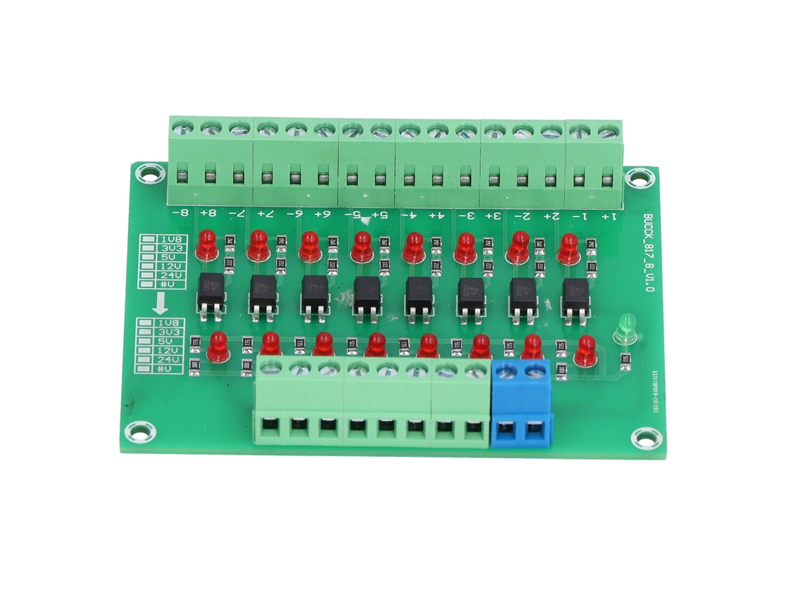 2026as-módulo De Aislamiento Óptico 24v A 5v 8 Canales Conversor De Señal Plc Placa Optoacoplador