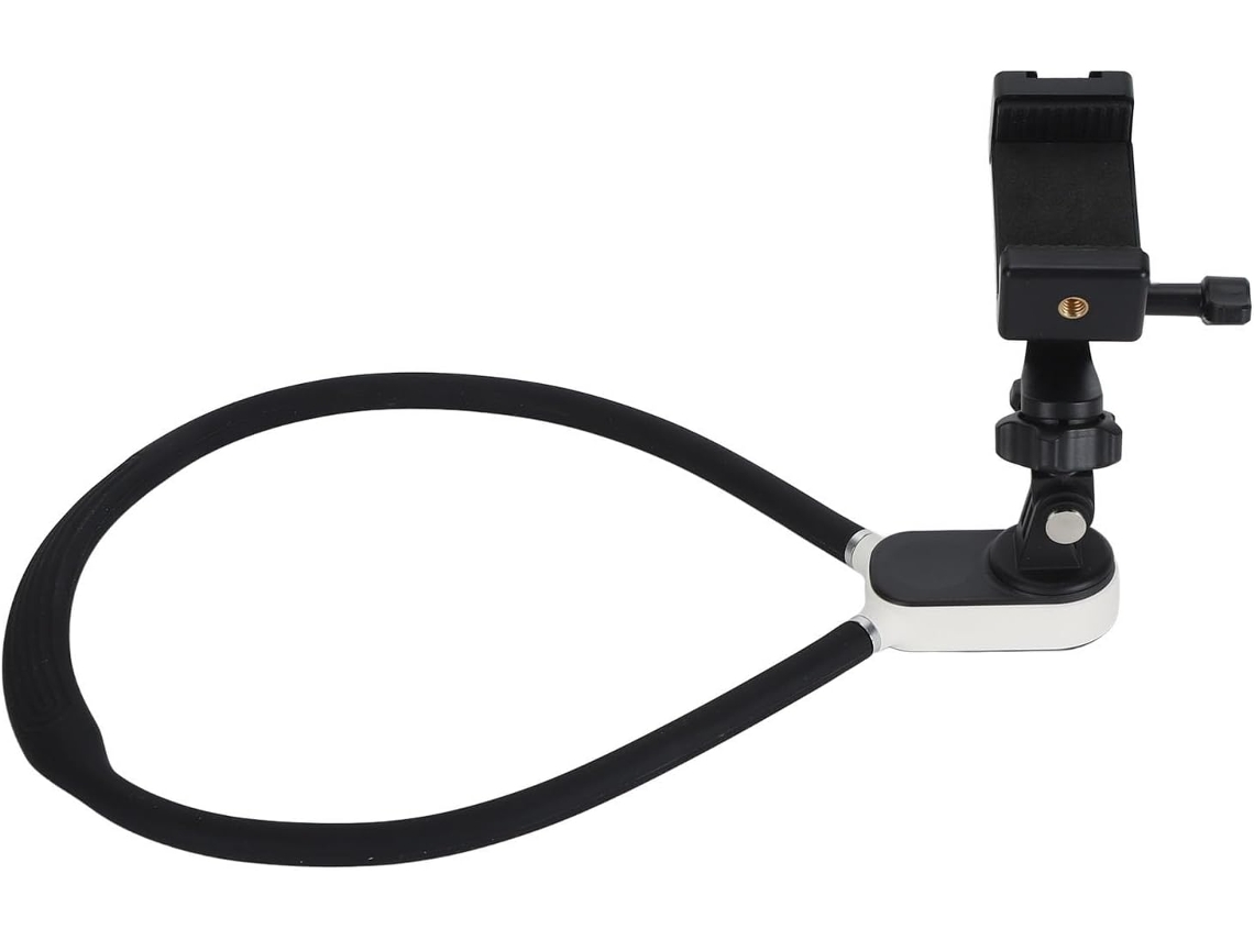 Soporte Magnético Ajustable De Silicona Suave Para El Cuello, Compatible Con Cámaras De Acción Y Teléfonos Móviles.