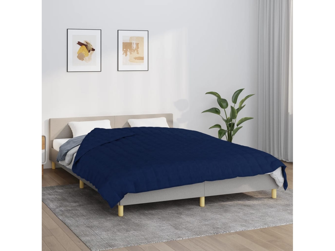 Manta Con Peso Tela Azul 220x235 Cm 11 Kg Wsd985105